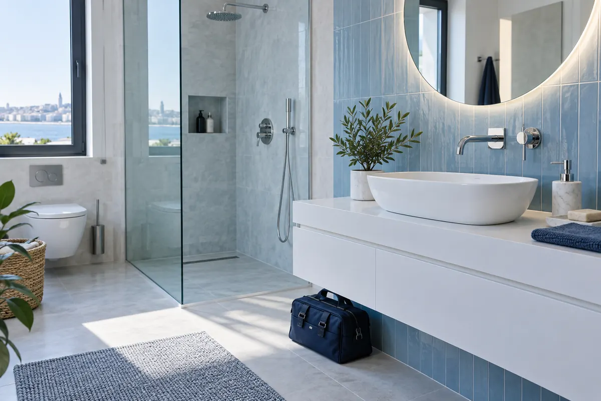 Modern banyo ve sıhhi tesisat elemanları